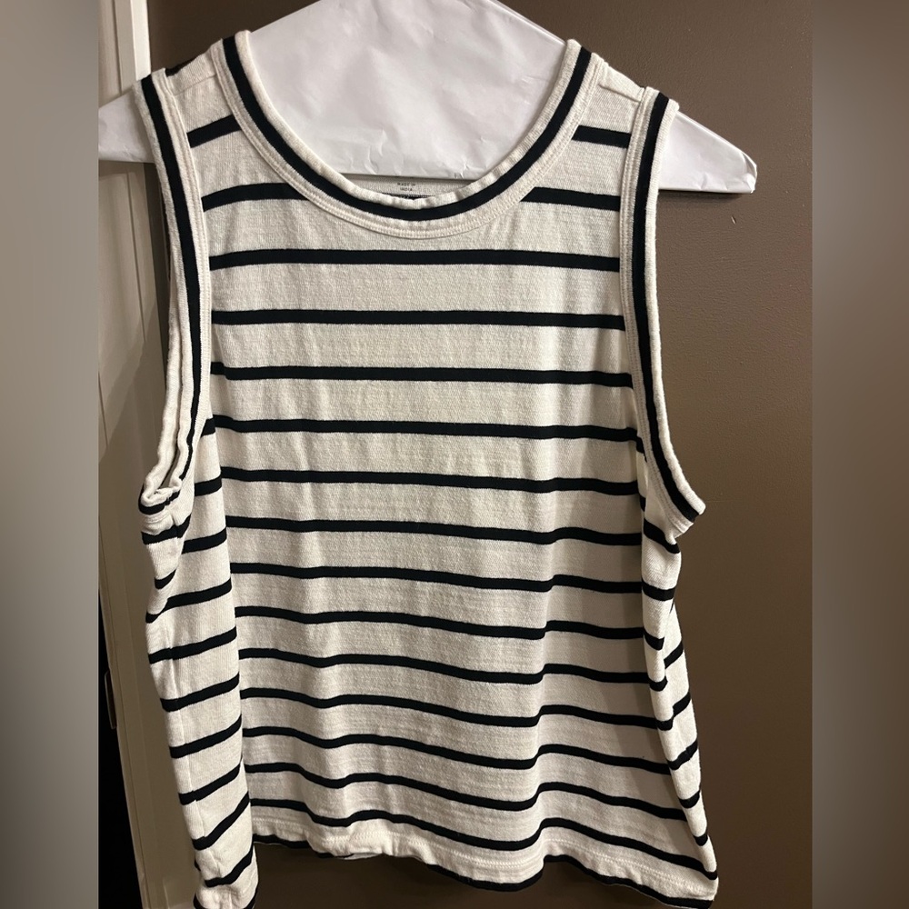 LOFT Black and Cream Harbor Tank XL